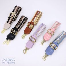 MIZZUE英文字寛織背帶 可掛錢包 替換背帶 包包背帶  織帶 027  Catsbag Shop
