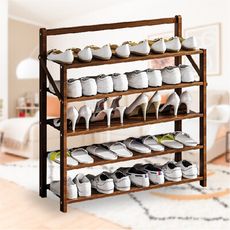 【現貨】免安裝5層木頭鞋架 免組裝 鞋櫃 鞋子收納