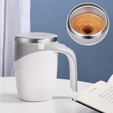 懶人專用磁浮式電動攪拌杯380ml 自動攪拌杯  304不鏽鋼 咖啡攪拌 磁力攪拌馬克杯