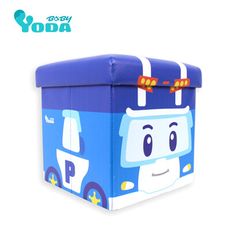 YODA 救援小英雄波力收納椅/兒童玩具收納箱-萌版(波力款POLI)