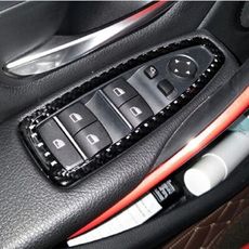 BMW 1系 窗戶開關貼 內飾裝飾貼 真碳纖貼 卡夢116I 118d 120i 125i M135