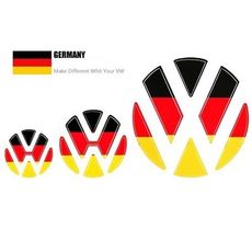 VW 國旗貼尾門+方向盤貼+輪胎貼紙組 GTI polo golf tiguan Beetle