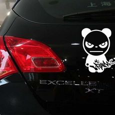 HI PANDA 熊貓車貼 可愛卡通熊貓 搞笑熊貓 車身貼 車尾貼 汽車貼紙 遮刮痕