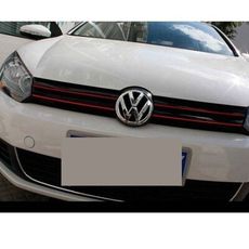 VW GOLF 6 中網裝飾條貼 車身 貼紙 紅色 反光 改色貼紙 沂軒精品