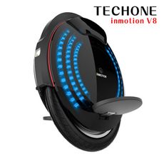 TECHONE inmotion V8獨輪平衡車成人跑馬燈推杆電動體感車代步車