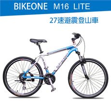 BIKEONE M16 26吋27速 SHIMANO變速 中階可調式可鎖死 前避震前叉鋁合金登山車