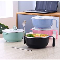 【DaoDi】泡麵碗大容量304不鏽鋼泡麵碗(1250ml) 隔熱碗 耐熱碗  沙拉碗 不銹鋼碗