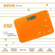 【KINYO】安全輕巧型電子體重計 DS-6581