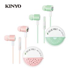 【KINYO】果漾手機用入耳式耳機麥克風 IPEM-850