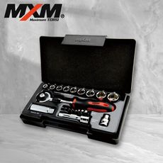 MXM專業手工具 72齒 3/8" 三分搖頭快脫棘輪扳手 套筒工具組