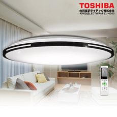 Toshiba東芝40W 鈦云 LED 調光調色美肌 遙控吸頂燈 適用5-6坪