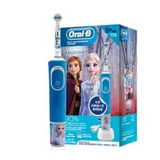 德國百靈Oral-B-充電式兒童電動牙刷D100-KIDS(冰雪奇緣)