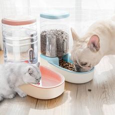 【易立購商號】自動飲水餵食器 3.8L大容量寵物自動餵食器 餵食器 自動飲水器 寵物飲水器