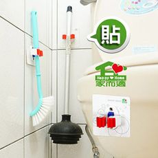 MIT家而適掃把拖把雨傘放置夾