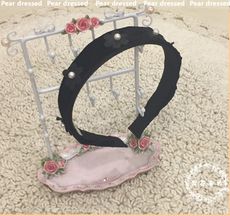 【梨花著衣】正韓黑色小花髮箍