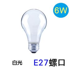 Luxtek樂施達 LED燈絲燈泡 A19F-6W-F6500-E27 (白光)