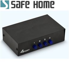 SAFEHOME 鐵殼AV影音訊號切換器，4組AV輸入1組AV輸出，雙向都可以 SAW104-A