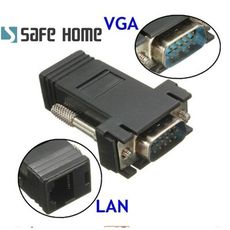 VGA 轉 RJ45轉接頭 網線傳輸VGA信號 VGA 轉網線可延長接頭(一對) CA5801