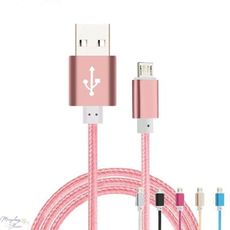 2A金屬編織充電線 充電傳輸線 iphone充電線