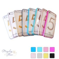 iphone 5/5s/se鋁框加透明軟背蓋手機殼