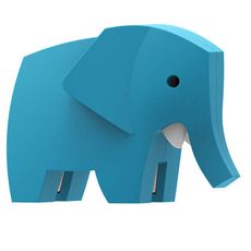 ★好評熱銷 ★安全無毒【HALFTOYS】3D動物樂園：大象（ELEPHANT）STEAM教育玩具