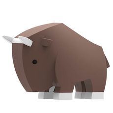 【HALFTOYS】3D動物樂園：角馬（GNU）STEAM教育玩具