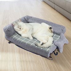 L型舒適沙發寵物睡墊-大號