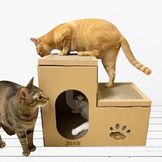 豪華版雙層貓抓板寵物貓屋