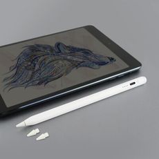(加贈替換筆頭x2)Apple iPad專用鋁合金磁吸觸控筆