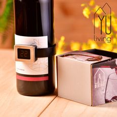 [限時特賣] 紅酒溫度計 測量溫度器(黑色)【YU Living】