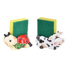 【YU Living】時尚趣味動物造型海綿架 瀝水架(2款)