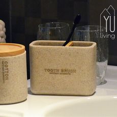 【YU Living】北歐風 衛浴用品牙刷架(原木色)