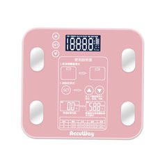 【Accuway】體重計(可記憶4數據) AW-938 LED螢幕 智能體重計可記錄4人  鋼化玻璃