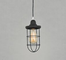 LOFT工業風鐵網單燈吊燈