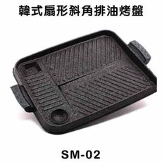韓國原裝正品 扇形斜角排油烤盤 SM-2韓式烤盤
