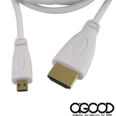 【A-GOOD】HDMI TO Micro HDMI 高畫質乙太網路數位影音傳輸線-2M
