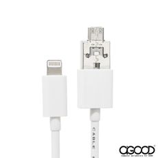 【A-GOOD】Apple Lightning 8pin to Micro 對流充電傳輸線-1米