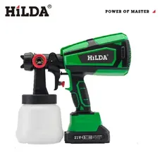 【HILDA】希爾達 21V充電噴漆槍 一鍵啟動控制 可用牧田電池
