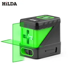 【HILDA】希爾達 十字線綠光小型便攜式水平儀強光細線 迷你雷射水平儀