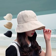 【QIDINA】韓系百搭款大帽簷遮陽帽-Q / 漁夫帽 高爾夫帽 運動帽 健身帽 棒球帽 休閒帽