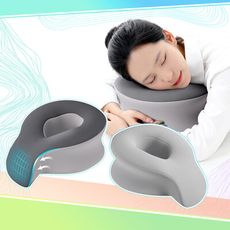 【QIDINA】超好睡趴睡人體工學涼感布記憶棉枕-I / 午睡枕 趴睡枕 靠枕 靠墊 枕頭 抱枕 頭