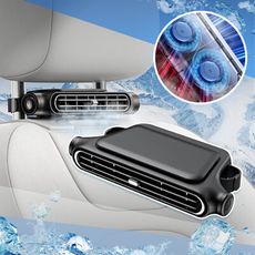 【QIDINA】好涼爽不占位多檔調節車用座椅風扇-C / 電扇 隨身風扇 車用風扇 夾扇 推車風扇