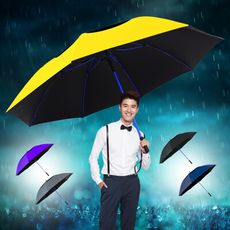 【QIDINA】雨天必備巨型抗風超大無敵傘-D TDN / 大雨傘 自動傘 遮陽傘 黑膠傘