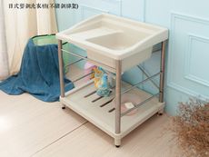 【kihome】日式塑鋼洗衣槽(不鏽鋼腳架)/流理台/洗衣槽/洗手台/塑鋼/水槽/洗