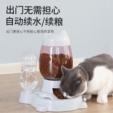 新款貓咪餵食器 自動飲水機貓食碗寵物飲水器 不濕嘴防打翻寵物碗