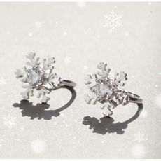 [免運] 【KELRA】鋯石雪花耳骨夾