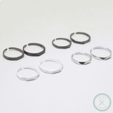 [免運] 【KELRA】純銀簡約開口情侶戒指