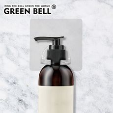 GREEN BELL綠貝新一代台灣製強力無痕沐浴乳架(環保裸裝版) 水洗可重覆黏貼 不殘膠不傷牆