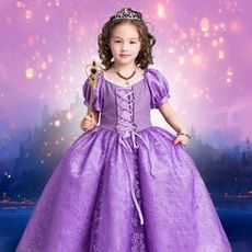 長髮公主tangled樂佩公主禮服裙長版 表演服萬聖節聖誕party生日舞會攝影服cos服