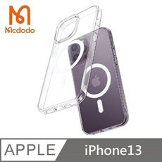 Mcdodo麥多多 晶透系列 MagSafe兼容 磁吸磨砂防摔手機殼 適用 iPhone13